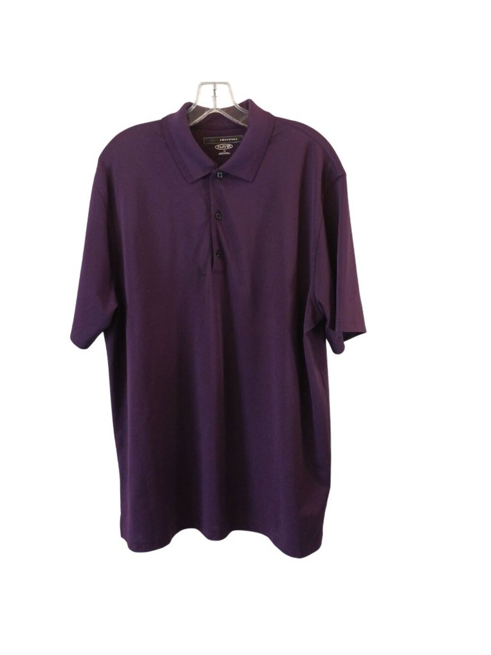 Greg Norman Mens Large Purple Play Dry Polo Shirt #I-8
